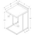 thumbnail image 5 of Home Square Thick Wood Panel Top C Side Table in Gray and Chrome - Set of 2, 5 of 5