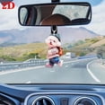 thumbnail image 4 of NZRUANE Creative Puppy Backpack Rearview Mirrors Pendant Car Hanging Ornaments Car 2Dd, 4 of 8