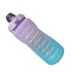 thumbnail image 4 of straw bottle leakage proof frosted gradient color one click open sports water cup with handle clear scale 2000ml purple, 4 of 5