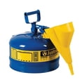 thumbnail image 2 of Justrite 7125310 Type I Steel Safety Can for Kerosene, with Funnel, 2.5 gallon, Blue - #7125310, 2 of 2