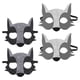 thumbnail image 3 of 4 máscaras de fieltro de animales, máscaras de media cara, máscara de lobo para cosplay, 3 of 7
