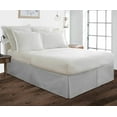 thumbnail image 2 of Pleated Bed Skirt for Short Queen Size Beds - 100% Microfiber Bed Skirt, Easy Fit Upto 18" Inch - Pleated Ruffled Bed Skirt Solid Dust Ruffle - Light Grey Solid., 2 of 4