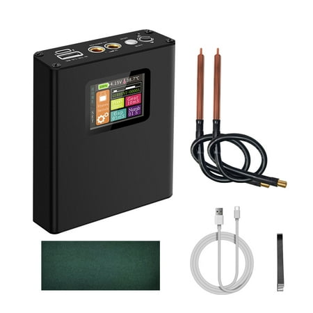 

Multi-protections Spots Welding Machine Lithium Battery Welding Device Built-in Welding Ammeter with Charging Pal Function DIY Complete Kit for 0.25mm Nickel Plated Sheet and 0.15mm Pure Nic