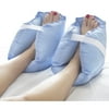 DMI Heel Cushion Protector Pillows, Foot Pillows for Pressure Relief & Ulcer Prevention, Adjustable, Set of 2, Blue/White