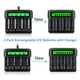 thumbnail image 2 of Baterías C recargables CITYORK 5000 mAh (paquete de 4) +cargador, 2 of 7