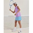 thumbnail image 4 of Pinspark Golf Shirts for Woman Sleeveless Tennis Tank Top UPF 50+ Workout Tee with Zipper V Neck Athletic Tops Quick Dry Exercise T Shirt, 4 of 6