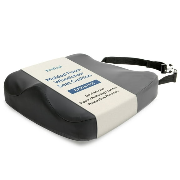 Proheal Molded Foam Bariatric Seat Cushion 22x18x3 - Includes Removable Cover