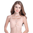 thumbnail image 5 of BIMEI Mastectomy Bra with Pockets for Breast Prosthesis Women's Full Coverage Wirefree Everyday Bra 8619,Pink,38B, 5 of 9