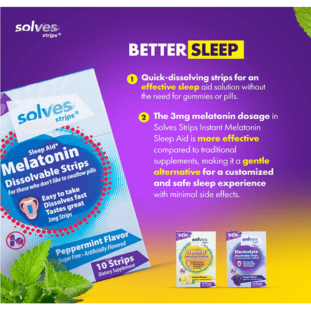 Melatonin Strips - 3 Pack