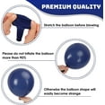 thumbnail image 6 of Navy Blue White and Silver Confetti Balloons - 60 pcs 12 Inch Navy Blue Pearl White and Silvery Latex Party Balloons for Shower Wedding Engagement Birthday Graduation Decorations, 6 of 10