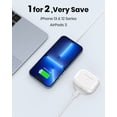 thumbnail image 3 of CIYOYO Magnetic Wireless Charger - Magnet Charging Pad Compatible with iPhone 14/14 pro/14 plus/14 pro max/ 13/13 pro/13 pro max/12 pro max - Mag-Safe Charger for AirPods 3/2/Pro with USB-C 18W PD, 3 of 7