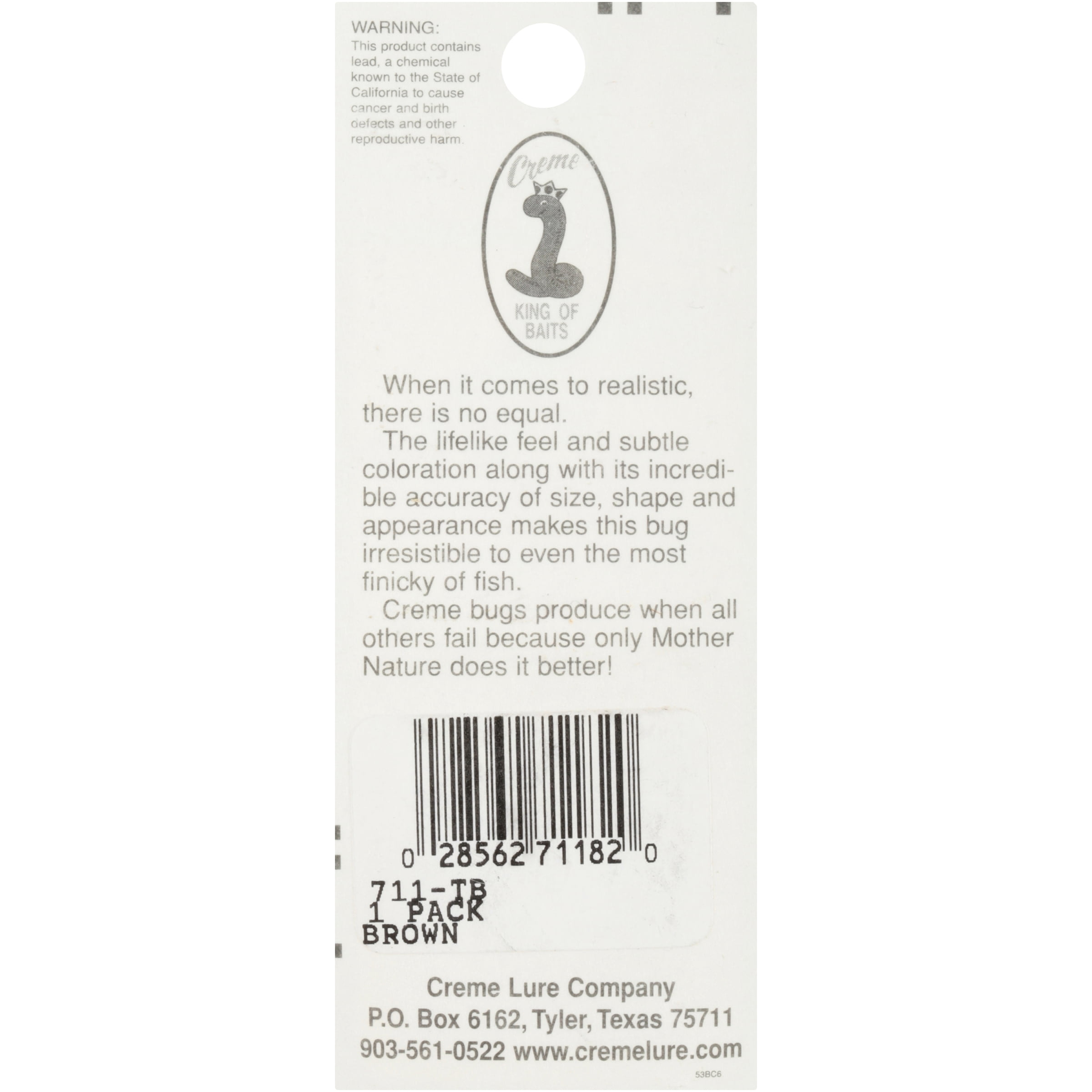 (2 pack) Creme Trout Bugs Caddis Fly Lure, Brown