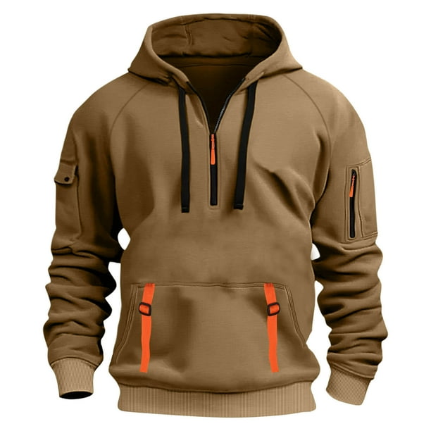 pstuiky Camisas para hombre de manga larga, Sudadera deportiva informal con capucha y mangas largas para hombre camisetas de hombre xl