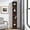 Walnut / MDF, variant on FunMay Black MDF Media Tower Rack CD DVD Slim Storage Cabinet