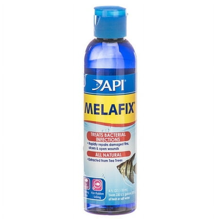 API MelaFix Treats Bacterial Infections for Freshwater and Saltwater Aquarium Fish [Aquarium Bacteria and Fungus Care, Aquarium Supplies] 24 oz (6 x 4 oz)