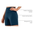 thumbnail image 4 of Shorts CRZ YOGA Naked Feeling Biker 6" Cintura Alta Azul Marino XS, 4 of 4