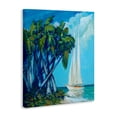 thumbnail image 2 of Stupell Industries Tropical Sailboat & Twisted Palms Canvas Art, 30 x 40, by Dan Meneely, 2 of 8