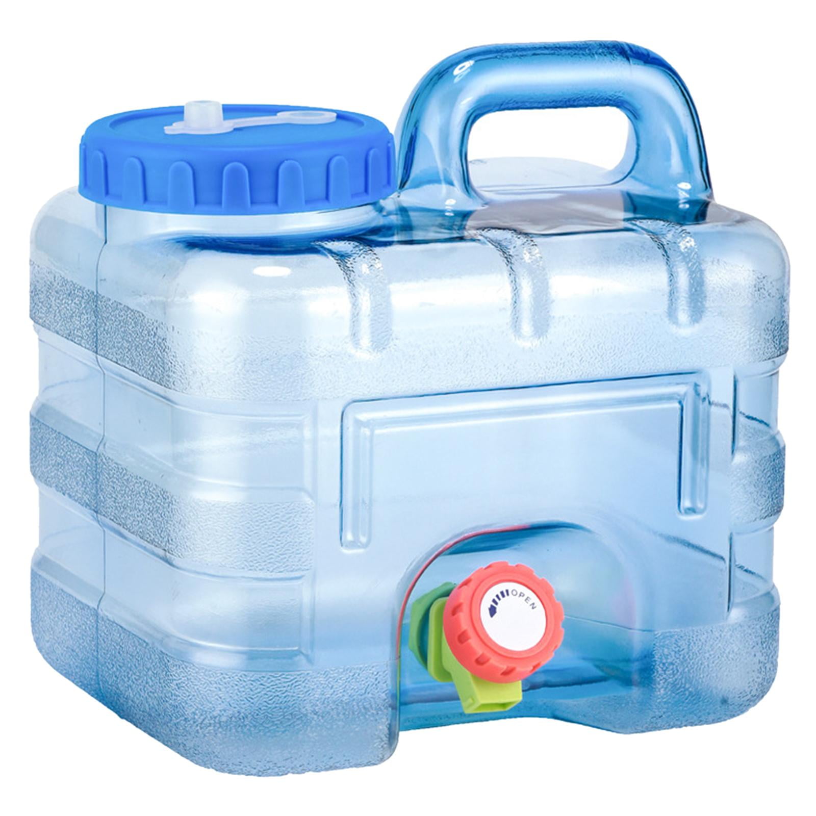 Yinanstore Water Container With Spigot Camping Water Storage Carrier Jug For Outdoors Hiking Backpack Survival Portable Water Blue 24x20x23.5cm