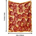 thumbnail image 6 of Waffle Throw Blanket, Super Soft Warm Flannel Fleece Nap Food Blankets for Couch Dorm Sofa Room, Funny Gag Gifts for Teenage Boys and Girls, 50×60 inch, 6 of 8