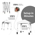 thumbnail image 5 of Gymax 6.6x6.6 FT Pop up Canopy Tent Shelter Height Adjustable w/ Roller Bag White, 5 of 9