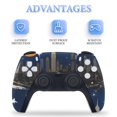 thumbnail image 4 of Skin Sticker for PS5 Slim Standard PS5 Pro Disc Digital Edition Console and Controllers Decals for Playstation 5 (New York Galaxy,PS5 Slim Disc Edition), 4 of 5