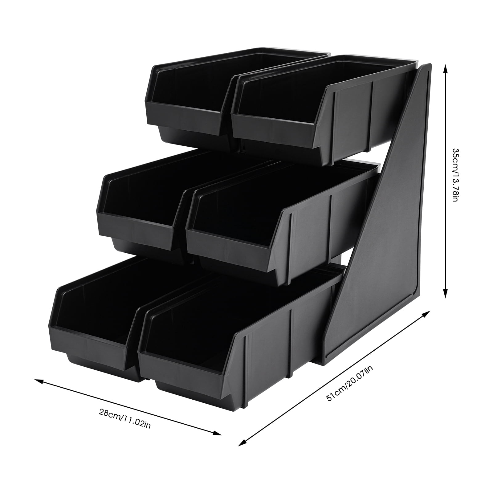 Wildnix Silverware Holder, Durable Plastic, 6 Compartments for Organizing Straws, Paper Towels, Condiments, Multi-Functional for Home or Business Use, Easy to Clean and Install