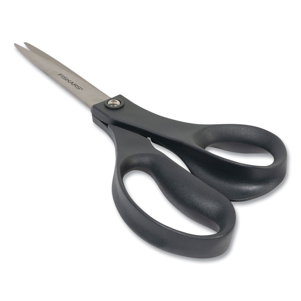 Fiskars 1067262 8 in. Long 3.75 in. Cut Length Straight Handle Everyday Scissors - Black