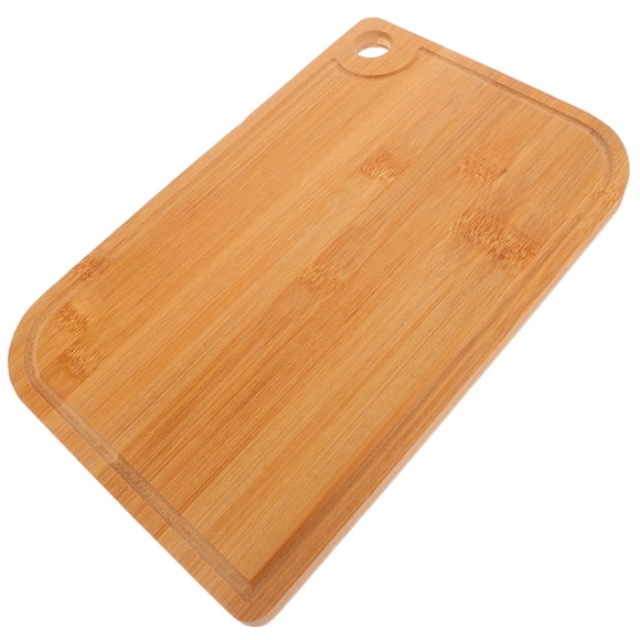 UPOUART Kitchen Bamboo Board Bamboo Cutting Board Brown Easy Cleaning for Families Home Cooking 1 Piece