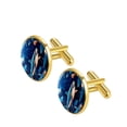 thumbnail image 2 of Shark Men's Shirt Cufflink, Stainless Steel Cuff Links for Formal Attire, Office Meetings, 2 of 6