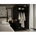 thumbnail image 2 of 100% Solid Wood Urban 2-Door Wardrobe Armoire, 2 of 3