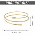 thumbnail image 2 of DESIGNICE Gold Bangles for Women Secure Fit Bangle Bracelets Adjustable Opening Gold Arm Cuff for Women Gift for Girlfriend Style1, 2 of 7