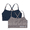 GREY, variant on Reebok Girl's Seamless Longline Bralette, 2-Pack, Sizes S-XL