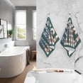 thumbnail image 6 of Dreamtimes Hand Towels Inscription America Flag Patterned 2 PCS, Cotton Bath Towel for Drying Face Hands Body Decorative Water Absorbent Lightweight Towels for Bathroom Ktichen Travel Gym,16"x28", 6 of 7