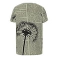 thumbnail image 4 of yievot T-Shirts pour Femmes Mode Adulte Femme Col Rond Manches Courtes Hauts T-Shirt Imprimés Tee Ample, 4 of 6