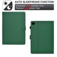 thumbnail image 2 of Case for Lenovo Tab M10 (3rd Gen) 10.1" TB-328F, Fiber Texture PU Leather Folio Stand Cover Flip Tablet Case with Credit Card Slot Auto Wake/Sleep Magnetic Clasp for Lenovo Tab M10 3rd Gen, Dark Green, 2 of 6