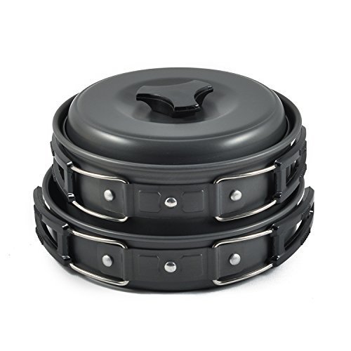 OuterEQ Camping Cookware Outdoor Mess Kit Lightweight Backpacking