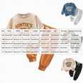 thumbnail image 3 of UAYOTSE Toddler Baby Boys 2 Piece Outfit Auntie's Little Man Letter Print Crewneck Sweatshirt Drawstring Jogger Pants Fall Winter Clothing Set Size 18-24 Months, 3 of 8
