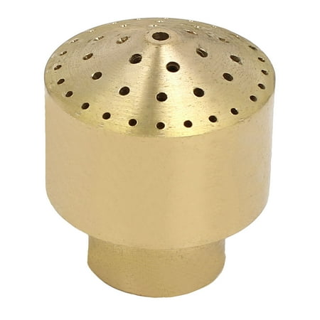 Brass Satin Fountain - 1/2BSP Female Thread Brass Fireworks Style Multihole Fountain Nozzle Spray