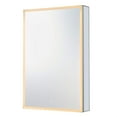 thumbnail image 4 of Fine Fixtures Frameless Mirrored Medicine Cabinet with LED Lighting – Modern Wall-Mounted Storage for Bathroom, Sleek and Stylish Design - 24" x 36" - Left Hand, 4 of 7