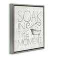 Stupell Industries Vintage Bathroom Soak Phrase Typography Painting