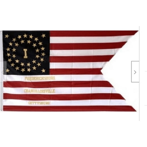 3X5 6TH PENNSYLVANIA GUIDON CAVALRY HISTORIC CIVIL WAR BANNER SWALLOW TAIL FLAG