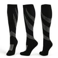 thumbnail image 1 of Chaussettes de Compression pour Varices, Bas de Sport pour Infirmières, Chaussettes de Cyclisme pour Diabétiques, Cadeau de Course pour Hommes, Randonnée Nature, 21 S m, 1 of 6