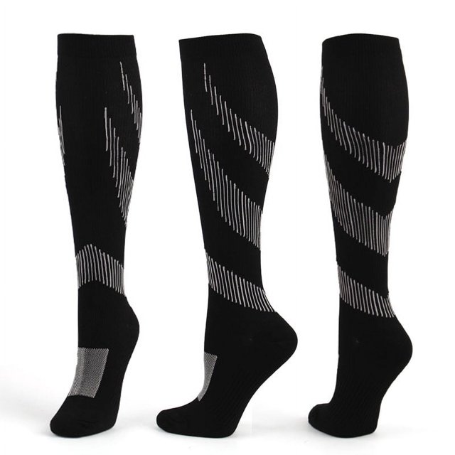 Chaussettes de Compression pour Varices, Bas de Sport pour Infirmières, Chaussettes de Cyclisme pour Diabétiques, Cadeau de Course pour Hommes, Randonnée Nature, 21 S m