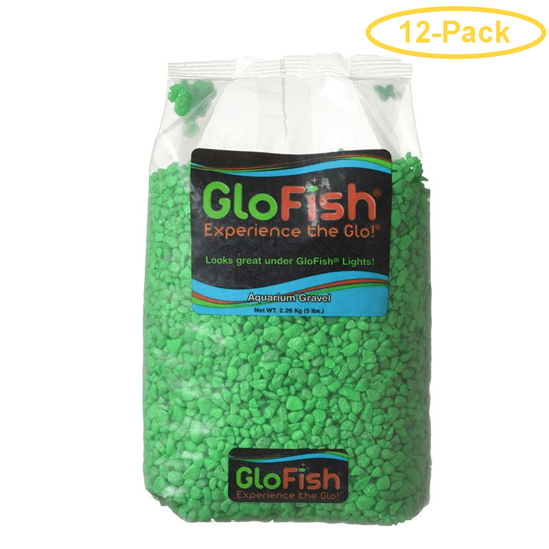 GloFish Aquarium Gravel - Green 5 Lbs - Pack Of 12 - Walmart.com ...