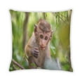thumbnail image 2 of Ahgly Company Animals Monkey Outdoor Throw Pillow, 18 inch by 18 inch, 2 of 6
