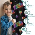 thumbnail image 3 of Blackout Kids Curtains,Colorful Keyboard Black Pattern Children's Insulated Curtains Set Of 2,Bedroom Essentials,Toddler Room Decor 52"x63", 3 of 5