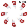 thumbnail image 2 of 10Pcs Christmas Socks-shaped Tableware Bags Knives Forks Cutlery Bags Silverware Holder Bags, 2 of 8