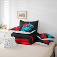 thumbnail image 6 of Manfei Gamer Gaming 7-Piece Twin Bedding Sets,Modern Gamepad Bedding Comforter Set,Blue Red Black Sheet Sets For Teens,Breathable Home Decor Reversible, 6 of 8