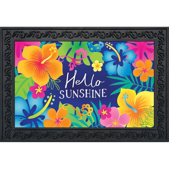 Briarwood Lane Spring Doormat 30x18 Indoor Outdoor Hello Sunshine For Spring Doormat