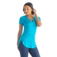 thumbnail image 2 of Womens Criss Cross Neck Tunic Top, 2 of 9
